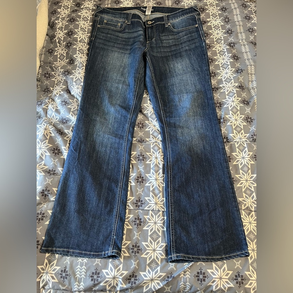 Maurices Dark Blue Flare Jeans